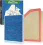 Cabin & Engine Air Filter Fit for Silverado 2500HD/3500HD (2020-2026), GMC Sierra 2500HD/3500HD (2020-2026) 6.6L Diesel Engine Only Activated Carbon Cabin Filter Replacement CF11966 84554703