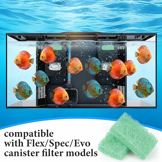12 Pcs Phosphate Remover Inserts Compatible with Flex/spec/evo, Replacement Aquarium Filter Media for Freshwater and Saltwater Aquariums, Removing and Reducing Phosphate