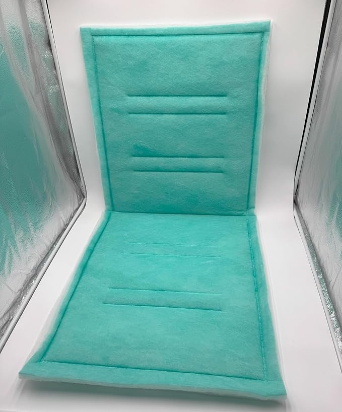 Spray Booth Intake Tacky Filter Panel, Internal Frame (8/case, 20" x 50")