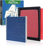 Cabin & Engine Air Filter Fits for Toyota Tundra 2014-2021 (5.7L 4.6L), Sequoia 2014-2021 (5.7L) Activated Carbon Cabin Filter Replacement CA11895 CF10285 Car Accessories