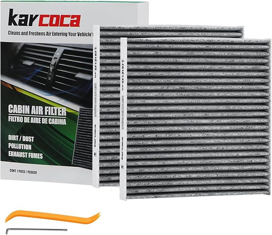 CF10134 Cabin Air Filter With Activated Carbon Replacement Compatible with Honda Civic Crosstour Acura CR-V Odyssey Accord Legend CSX ILX MDX RDX RLX TLX TSX ZDX AT134(2 Pack)