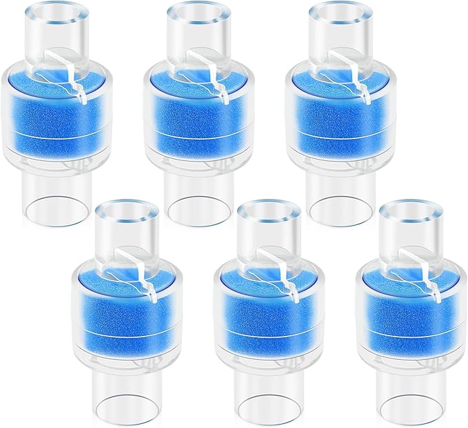 Update Packaging Universal Heat Moisture Exchanger/Exchange Filter Replacement for Z1, Z2 HME Humidification Solution Filter Fit 22mm Diameter Tubing-6 Pack, Individually Sealed Packaging LUXRILIX