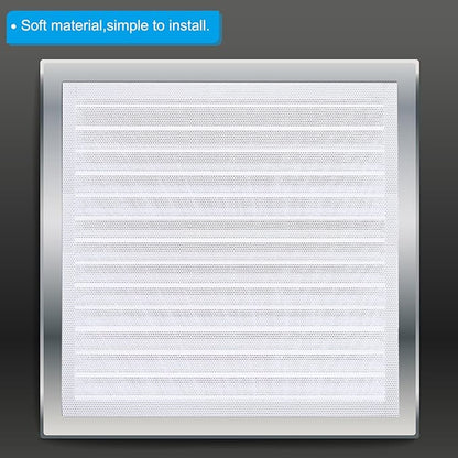 PATIKIL 4"x12" Magnetic Vent Cover, 6 Pack Floor Wall Air Registers Cover Strong Magnet Vent Screen Mesh for Blocking Hair Dust Debris, White