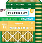 Filterbuy 20x20x2 Air Filter MERV 11 Superior Pet & Allergy Defense (12-Pack), Electrostatic Pleated HVAC AC Furnace Filters Replacement, Made in USA (Actual Size: 19.50 x 19.50 x 1.75)