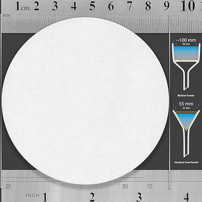 Qualitative Filter Paper 9 cm Lab Filter Paper for Chemistry, Standard Qualitative Grade 1-Medium Flow 90mm(300 Discs)