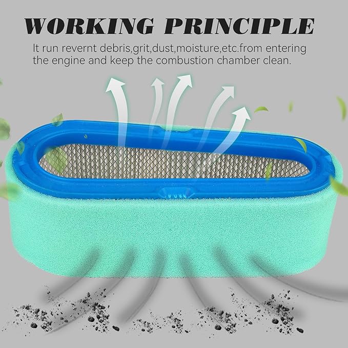 493910 691667 Air Filter for B&S 493910 691667 4166 5075 5075H 5075K 28A702 28B702 28B707 8.5 HP 10.5 HP 11.5 HP Vertical Engine Enginees Fit for Cub Cadet Toro Lawn Mower