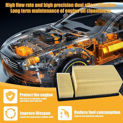 Engine Air Filter BC3Z-9601-A Compatible with FA-1902 11-16 Ford 6.7L Diesel Engine Advanced Large Capacity Replacement Part No. BC3Z-9601-A