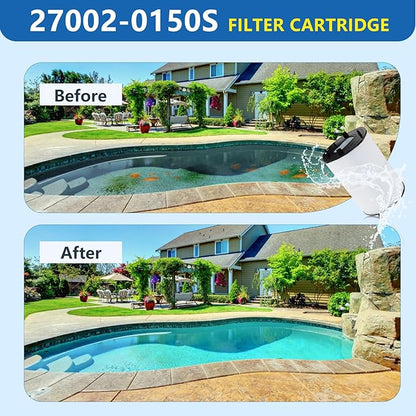 27002-0150S Pool Filter Cartridges Compatible with pentair sta-rite 27002-0150S Pool Filter System 2 Modular Media Pool and PLM150 D.E. Filter,150 sq.ft D.E. Filter with 24800-0121 Air Bleed Assembly