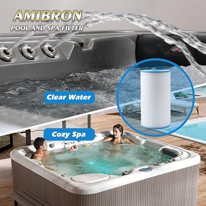 PWK30 Hot Springs Spa Filters, Compatible for Watkins 31489, Unicel C-6430, Filbur FC-3915, P/N0969601,73178, 73250, 71825, 30 sq.ft.Hot Tub Filter 3 Pack