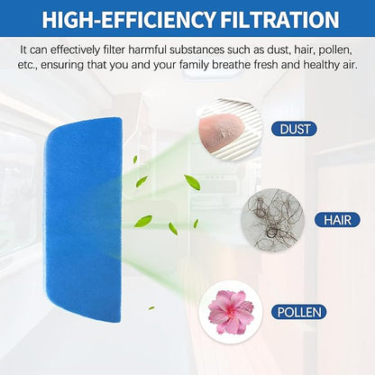 RV Air Filter, RV 6 x 16 inch Replacement for AC Vent MERV-6 for Airflow System of Motorhome, RV Air Filter Accessories