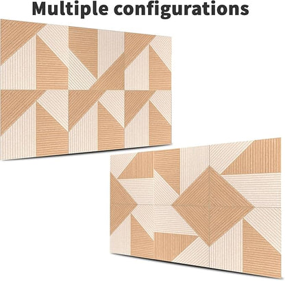 Art3d 6-Pack Self-Adhesive Acoustic Wall Panels for Home Décor, 24 x 24 Inch Soundproofing Panels for Office Studio Bedroom - High Noise Absorption Polyester Fiber, Dawn