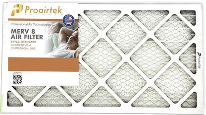 Proairtek AF14251M08SWH Model 14x25x1 Pack of 4 Air Filters, MERV 8; Ideal for Anyone Wanting Clean, Crisp Air in Their Home