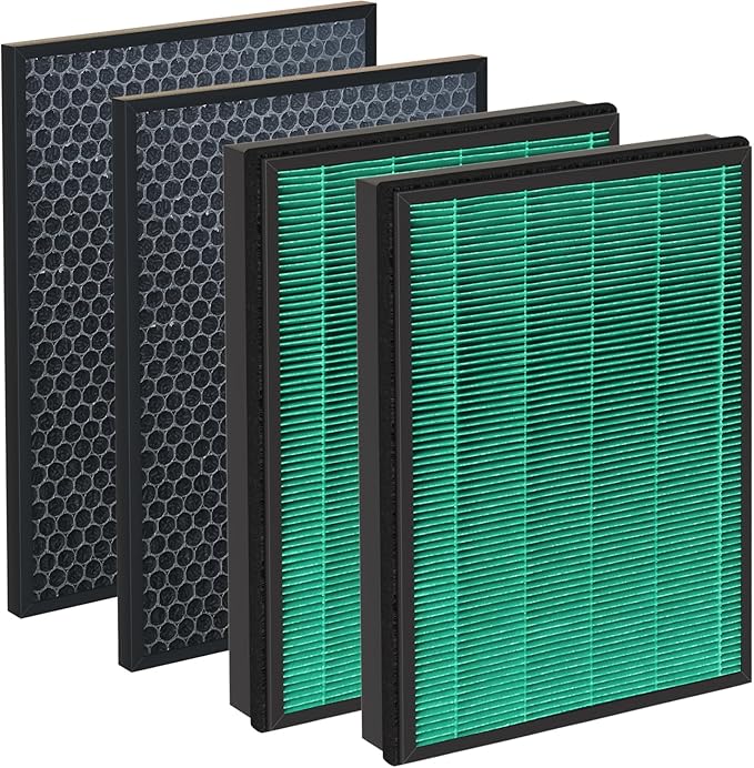 BioGS 2.0 Filter Kit Compatible with Rabbit Air BioGS 2.0 Ultra Quiet Air Cleaner Purifi-er, for Model SPA-550A and SPA-625A, Includes Carbon and Filter