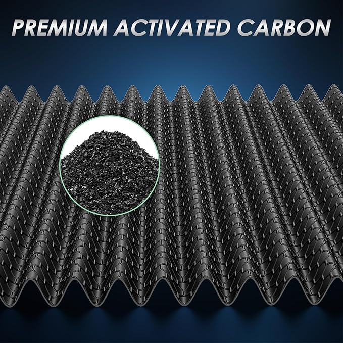 Certifed MERV 13 Cabin Air Filter with Activated Carbon, CF11854 for Nissan Rogue (2014-2020), Rogue Sport (2017-2022), Qashqai (2017-2022).