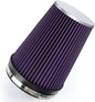 6" 152mm Cold Air Intake Filter Clamp-On Replacement High Flow Inlet Air Filter High Performance Washable Cone Filter 9" Tall Purple