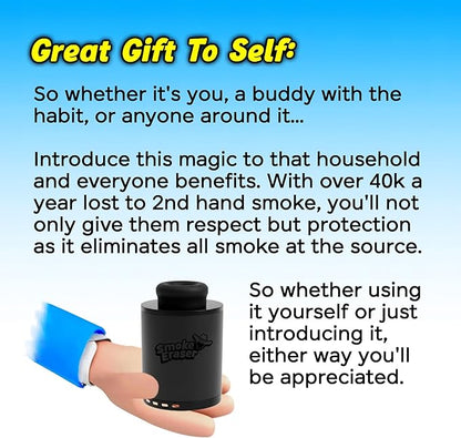 SmokeEraser + Dock | Combo Outlasts All as Dock Reverses Clogs & Increases Lifespans | Whether For You or a Buddy, All Nearby Benefit Too