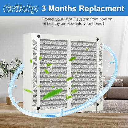 2 Pack 213 Replacement Filter Compatible with AprilAire Whole House Air Purifiers Model 1210, 1620, 2210, 2216, 3210, 4200, Size:20x25x4(20.2" x 25.4" x 3.77") MERV 13 Pleated HVAC AC Furnace Filter