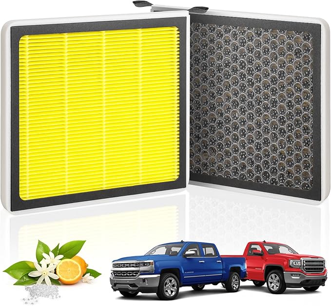 Cabin Air Filter CF11809 for 2014-202 Escalade, 2014-2018 Silverado 1500 and Sierra 1500, 2015-2019 2500HD 3500HD, Suburban, Tahoe, Yukon, Scented Carbon Beads