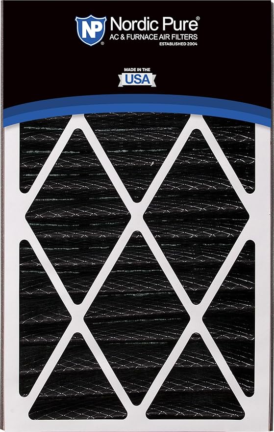 Nordic Pure 16x25x3 (Actual Size: 15 13/16 x 24 5/16 x 3) MERV 12 Plus Carbon Trion Air Bear Cub Replacement Air Filter 1 Pack