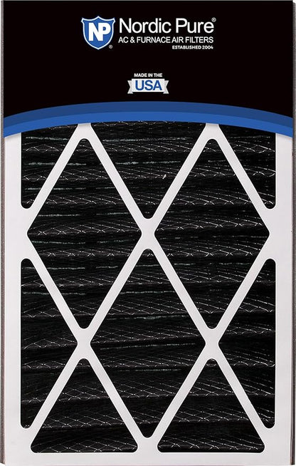 Nordic Pure 16x25x3 (Actual Size: 15 13/16 x 24 5/16 x 3) MERV 12 Plus Carbon Trion Air Bear Cub Replacement Air Filter 1 Pack