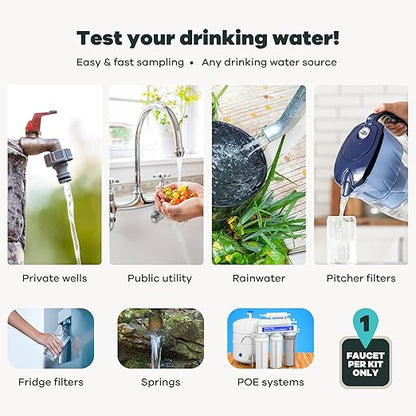 Advanced Home Water Test Kit | Well or City | EPA Certified Drinking Water Labs | Tests for: 116 Analytes, incl. Lead, Copper, Hardness & Alkalinity and More | #1 Best Home Water Test - Wirecutter