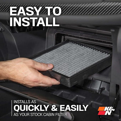 K&N LIFETIME Cabin Air Filter: Premium, Washable, Clean Air for your Cabin: Compatible with 2014-2025 Acura/Buick/Chervolet/Cadillac: (See Product Description for Select Models), VF2071