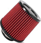 Cold Air Intake Filter High Performance Washable Filter Clamp-On Replacement Air Filter Flange Diameter 3inch/76mm Red