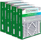 Filterbuy 21x24.5x5 Air Filter MERV 8 Essential Dust & Allergy Defense (4-Pack), Electrostatic Pleated HVAC AC Furnace Filters for Rheem, Ruud, and Protech (Actual Size: 20.63 x 24.13 x 4.38)