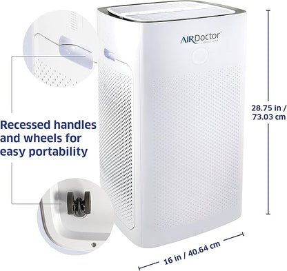 AIRDOCTOR AD5500i SMART HEPA Air Purifier for Extra Large Spaces & Open Concepts with UltraHEPA, Carbon & VOC Filters - Captures particles 100x Smaller than HEPA Standard (AirDoctor 5500i Smart)