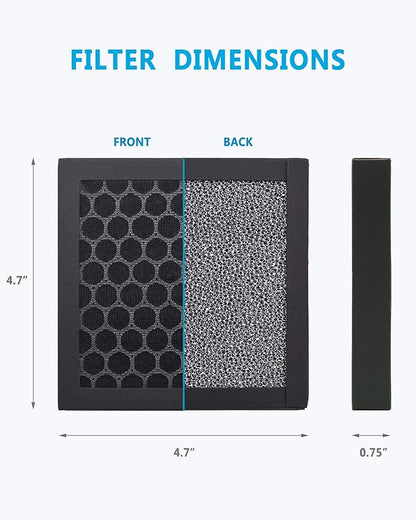 MUIN Solder Fume Extractor Filter - MUIN 3 Stage Filtration Soldering Smoke Filter for Solder Smoke Absorber Remover,Including 1 Activated Carbon filter and 3 Pre-filter