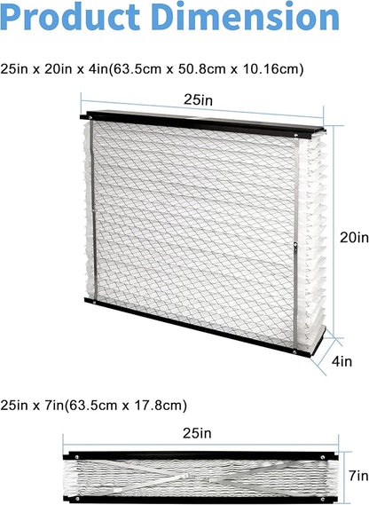 213 Replacement Filter Compatible with AprilAire 1210, 1620, 2210, 2216, 3210, 4200 Whole House Air Purifiers 20x25x4 Inches MERV 13 Furnace Filter,2-Pack