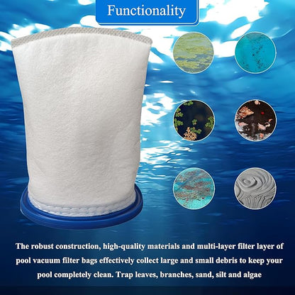X-treme Multilayer Filter Bag, Compatible with Catfish Ultra,iVac 250,iVAC C2,Volt FX-4 and for Jacuzzi JPV200 Handheld Pool Vacuums (2 Pack, X-treme Multilayer Filter Bag)