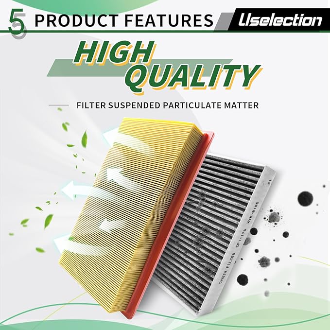 Cabin Engine Air Filter W/Activated Carbon Kit for Explorer (2012-2019), Police Interceptor Sedan/Utility (2013-2019).Replaces FP68, AE9Z-19N619-A,CF11176,FA-1884,7T4Z-9601-A