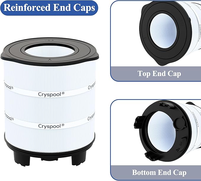 Cryspool S7M120 Inner&Outer Filter Compatible with System 3 S7M120, 25021-0200S & 25022-0201S, SR300, 300 Sq. Ft Pool Filter Cartridge, 1 Set