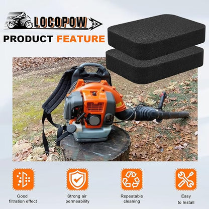 LOCOPOW 502844401 Air Filter for Husqvarna 150BT 350BT 350BF 560BTS 560BFS RedMax EBZ5100 EBZ5150 EBZ5150 EBZ6500 Backpack Blower Part