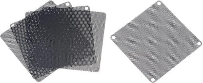 uxcell PC Dust Fan Screen with Screws for Cooling Dustproof Case Cover PVC 90mm 5pcs