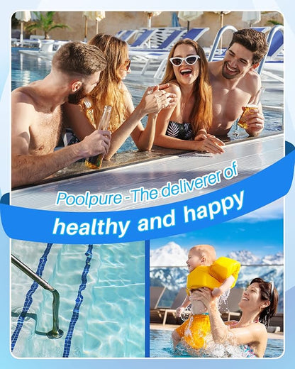 POOLPURE PLFPCC60 Pool Filter Replaces Pentair CCP240, PCC60, Ultral-A4, Unicel C-7469, R173572, 178569, Filbur FC-1975, Clean and Clear Plus 240, L x OD:14 1/8"x7", 4 X 60 sq. ft. Filter Cartridge