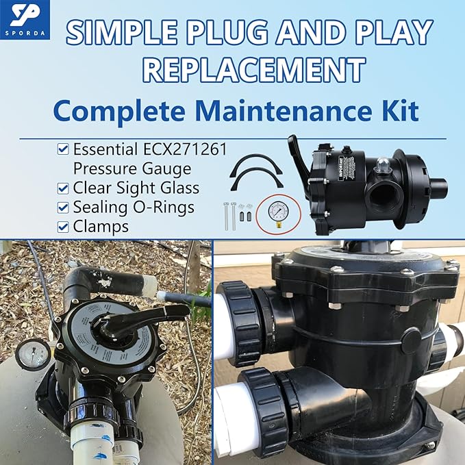 SP071620T Pool Filter Control Valve - fits for Hayward Pro Series 6-Way 2"