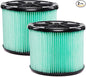 WORKSHOP Wet/Dry Vacs Vacuum Filters WS13045F2 HEPA Media Filter For Shop Vacuum Cleaner (2pk - HEPA Media Filter For Wet/Dry Vacuum Cleaner) Fits WORKSHOP 3-Gallon to 4.5-Gallon Shop Vacuum Cleaners
