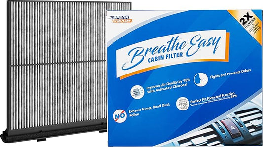 Spearhead Odor Defense Breathe Easy AC & Heater Cabin Filter | Fits 2019-24 Forester, 2022-25 WRX Like OEM | Up to 25% Longer Lasting w/Activated Carbon (BE-277)
