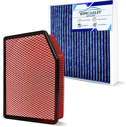 Cabin&Engine Air Filter Accessories for for Silverado 1500(2019-2026), Sierra 1500(2020-26), Suburban(2021-26), Tahoe(2021-26) Activated Carbon Engine Cabin Air Filter Replacement for CF11966 84121217