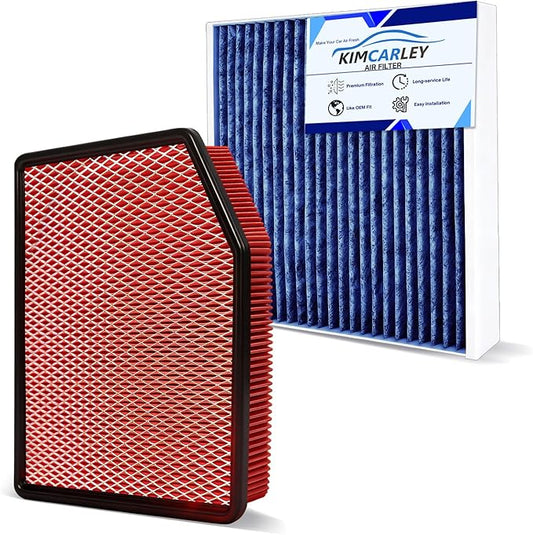 Cabin&Engine Air Filter Accessories for for Silverado 1500(2019-2026), Sierra 1500(2020-26), Suburban(2021-26), Tahoe(2021-26) Activated Carbon Engine Cabin Air Filter Replacement for CF11966 84121217