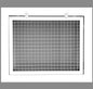 HVAC Premium 10" x 6" Cube Core Eggcrate Return Air Filter Grille for 1" Filter - Aluminum - White [Outer Dimensions: 12.5" x 8.5"]
