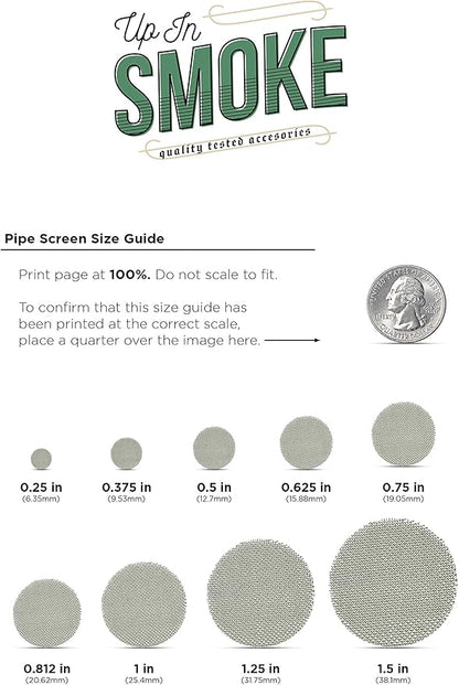 Made in The USA - 100 5/8"(.625) 304 Stainless Steel Premium Pipe Screen Filters