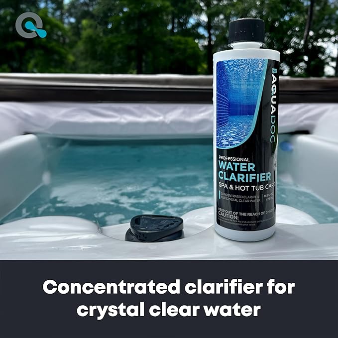 Spa Clarifier & Hot Tub Clarifier for Fast Acting Cloudy Water Treatment, The Spa Clarifier Hot Tub Owners Love, Use Our Hot Tub Water Clarifier to Keep Your Spa Clear & Balanced - MAV AquaDoc 16oz