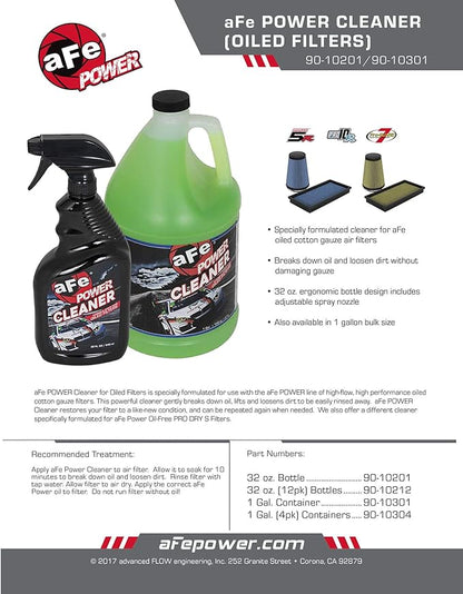 aFe Power Air Filter Cleaner: 1-Gal Bottle, Restores Oiled Engine Air Filter Performance, #90-10301