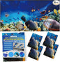 4 Pcs Fluorescent Light Covers - Classroom, Office 4 x 2 Feet Flame Retardant Magnetic Covers for Ceiling Lights Filters (Underwater World)