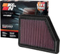 K&N High-Flow Original Lifetime Engine Air Filter: Increase Power: Premium, Washable: Compatible with 2016-2025 HONDA: Civic, HR-V, 33-5045