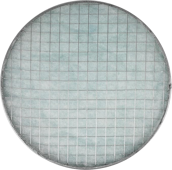 10" Inch Filter Replacement - Round Duct Filter System - G4 Class Filter and Mesh Screen - Dust Collection and Air Purification
