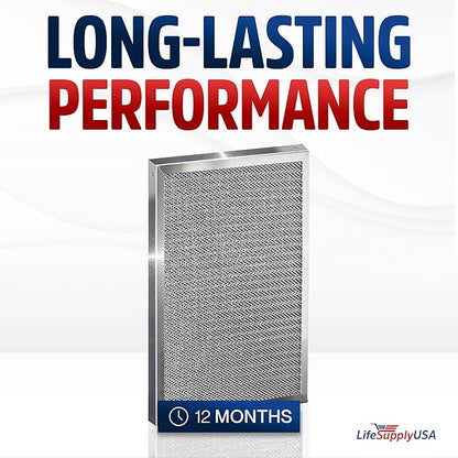 16x20x1 Electrostatic Air Filter, MERV 8, Washable, Reusable Furnace AC/HVAC Filter, Energy Saving, Easy to Clean, Long-Lasting by LifeSupplyUSA